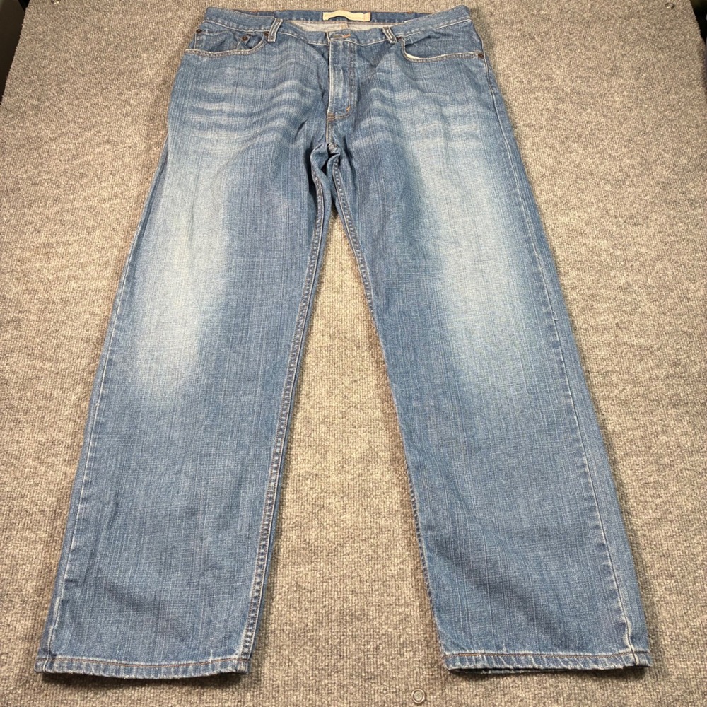 Levis 559 Relaxed Straight Jeans Mens 38x32 Blue Medium Wash Denim Workwear